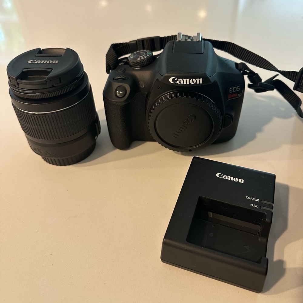 Canon EOS Rebel T7 DSLR Camera | Built-in Wi-Fi (Including charger & case)